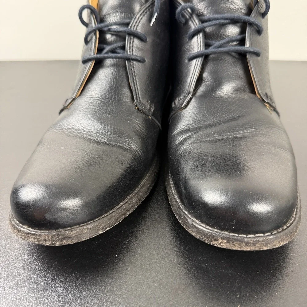 Frye Phillip Chukka Boot Men's 9.5B Black Leather Classic Lace-Up Career Dress
